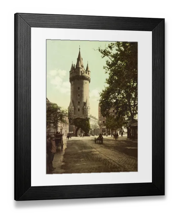 Framed Print : Eschenheimer Turm in Frankfurt am Main, Hesse, c. 1890, Germany, Historic, digitally restored reproduction from a 19th-century original Framed Print : Eschenheimer Turm in Frankfurt am Main, Hesse, c. 1890, Germany, Historic, digitally restored reproduction from a 19th-century original