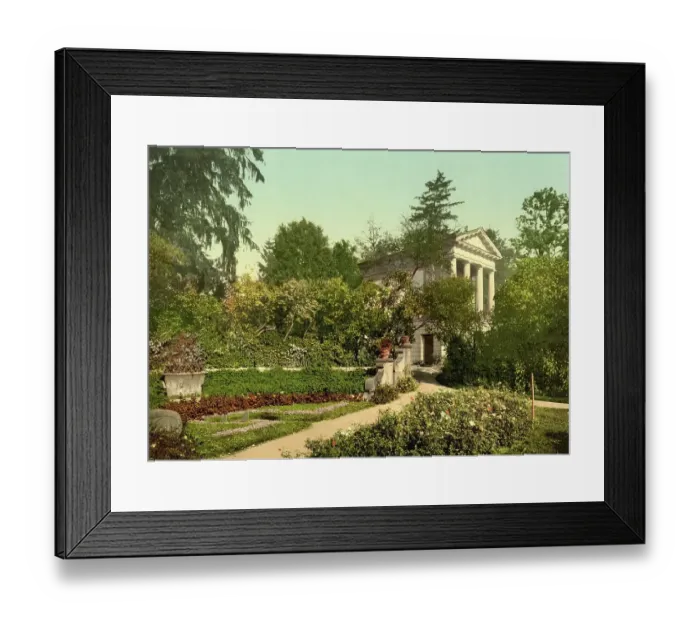 Framed Print : The Flora Temple in the Park of Woerlitz, Saxony-Anhalt, c. 1890, Germany, Historic, digitally restored reproduction from a 19th century original Framed Print : The Flora Temple in the Park of Woerlitz, Saxony-Anhalt, c. 1890, Germany, Historic, digitally restored reproduction from a 19th century original