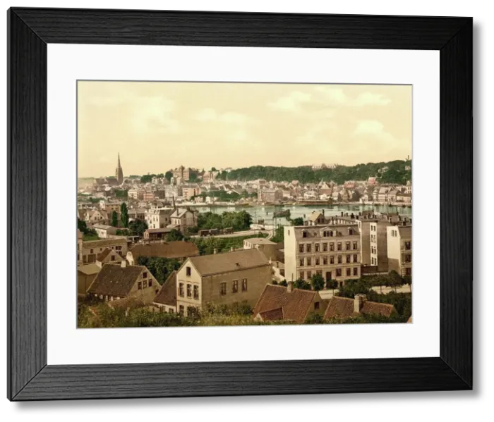 Framed Print : Flensburg in Schleswig-Holstein, c. 1890, Germany, Historical, digitally restored reproduction from a 19th century original Framed Print : Flensburg in Schleswig-Holstein, c. 1890, Germany, Historical, digitally restored reproduction from a 19th century original
