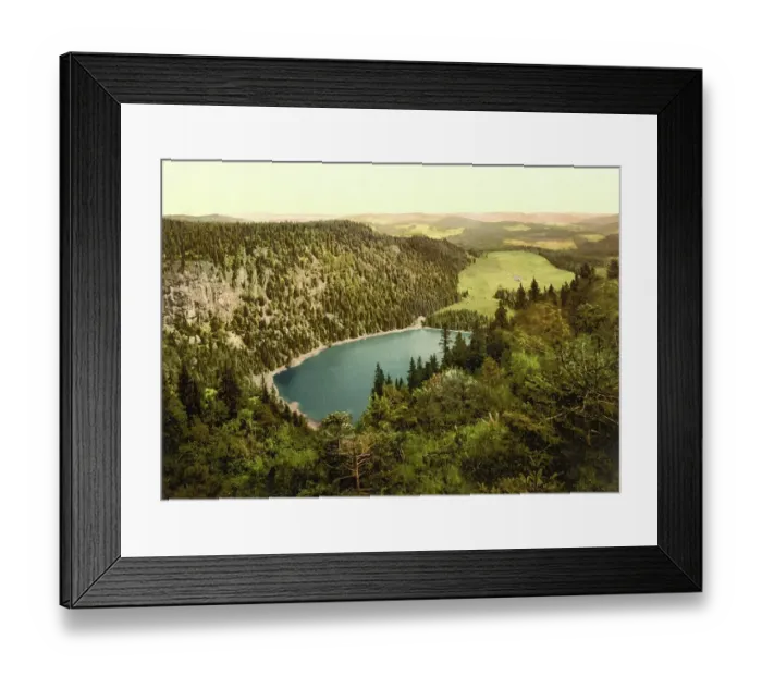 Framed Print : The Feldsee and the Feldberg Hotel in the Black Forest in Baden-Wuerttemberg, around 1890, Germany, Historic, digitally restored reproduction from a 19th century original Framed Print : The Feldsee and the Feldberg Hotel in the Black Forest in Baden-Wuerttemberg, around 1890, Germany, Historic, digitally restored reproduction from a 19th century original
