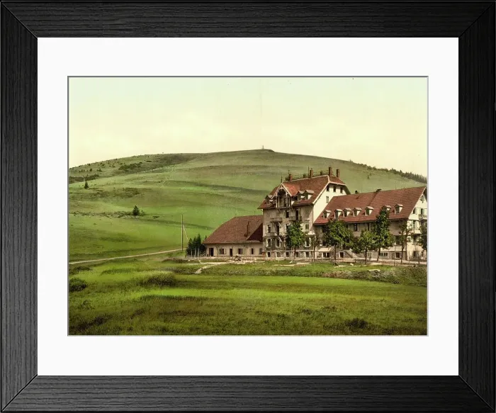 Framed Print : The Feldberg Hotel in Feldberg in the Black Forest, Baden-Wuerttemberg, around 1890, Germany, Historic, digitally restored reproduction from a 19th century original Framed Print : The Feldberg Hotel in Feldberg in the Black Forest, Baden-Wuerttemberg, around 1890, Germany, Historic, digitally restored reproduction from a 19th century original
