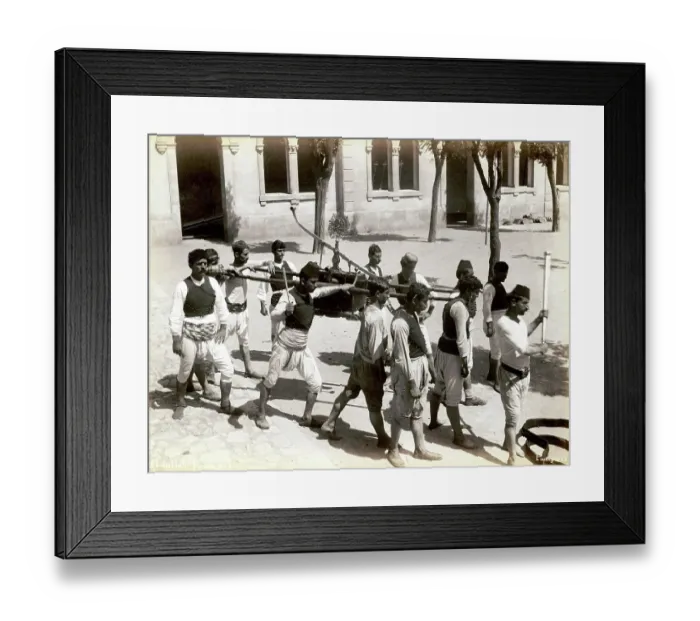 Framed Print : Firemen around 1870 in Kontantinople, today Istanbul, Turkey, Historical, digitally restored reproduction from a 19th century original Framed Print : Firemen around 1870 in Kontantinople, today Istanbul, Turkey, Historical, digitally restored reproduction from a 19th century original