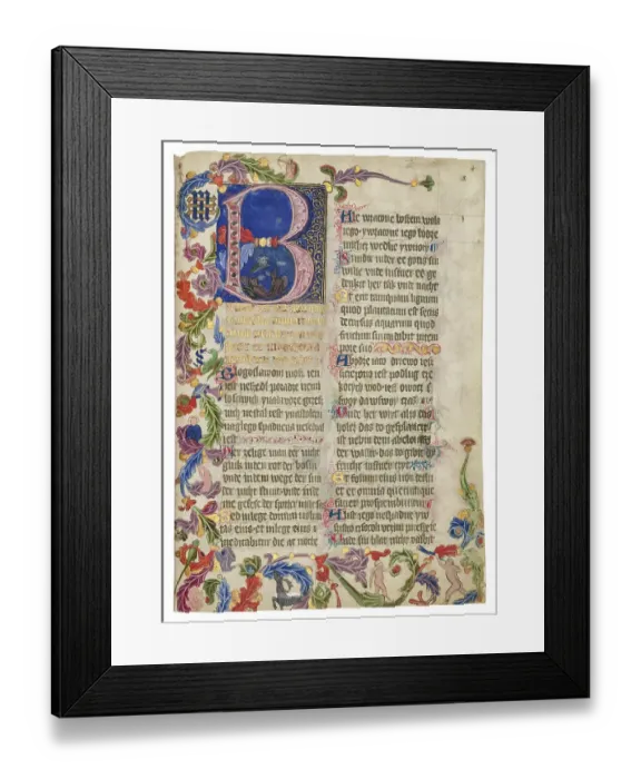 Framed Print : The Sankt Florian Psalter Framed Print : The Sankt Florian Psalter