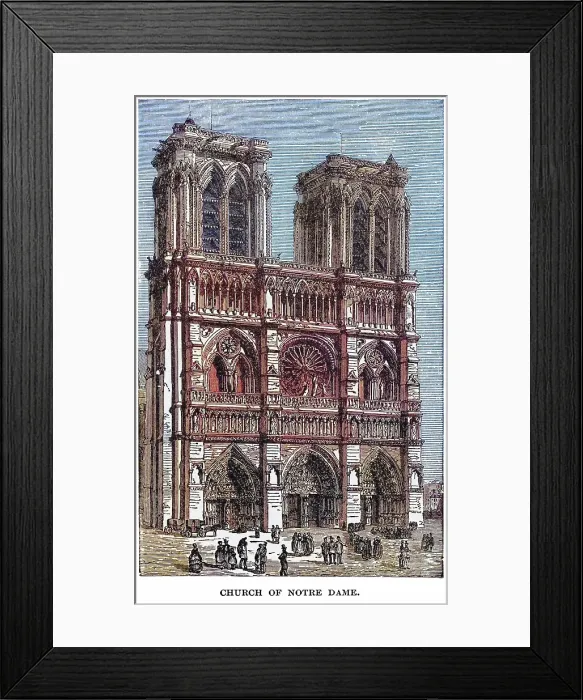 Framed Print : Old engraved illustration of Cathédrale Notre Dame de Paris, (Our Lady of Paris) - cathedral, dedicated to the Virgin Mary Framed Print : Old engraved illustration of Cathédrale Notre Dame de Paris, (Our Lady of Paris) - cathedral, dedicated to the Virgin Mary