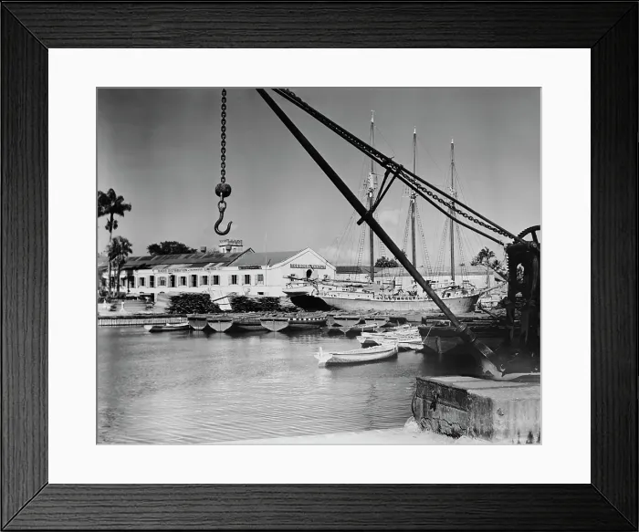 Framed Print : Barbados Port Framed Print : Barbados Port