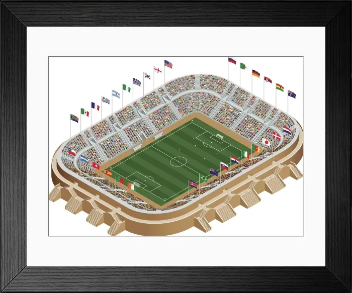 Framed Print : World Cup Stadium