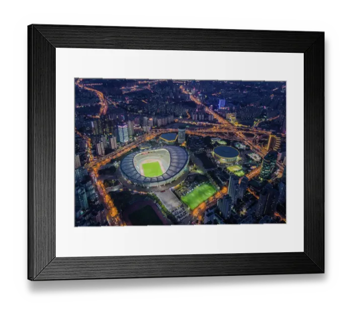 Framed Print : Shanghai Stadium, Xuhui district Aerial View Framed Print : Shanghai Stadium, Xuhui district Aerial View