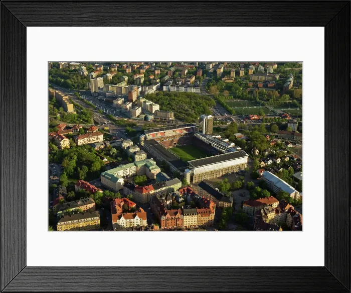 Framed Print : Aerial view of Rasunda Stadium Framed Print : Aerial view of Rasunda Stadium