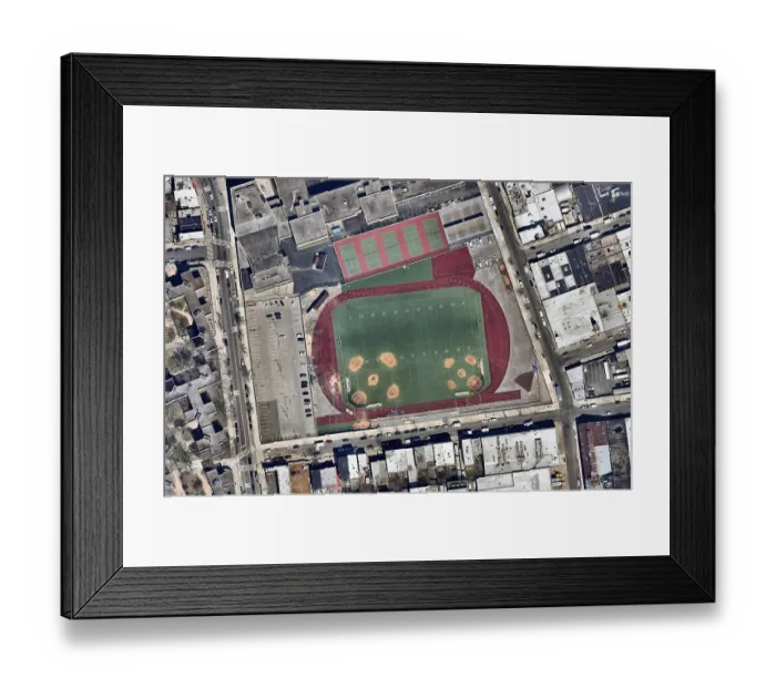 Framed Print : Grand Street Campus Stadium Framed Print : Grand Street Campus Stadium