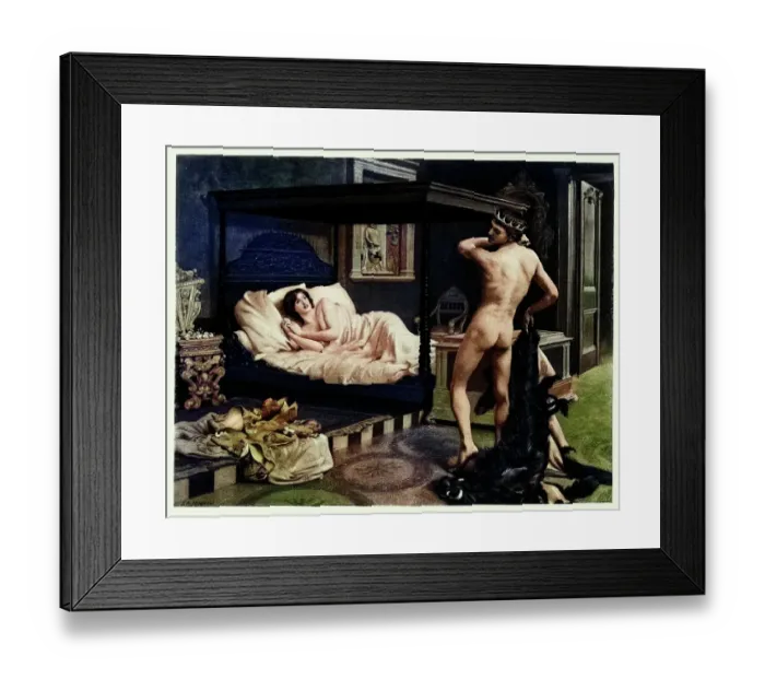 Framed Print : Italian fairy-tales, The Nights of Straparola, The Pig Prince Framed Print : Italian fairy-tales, The Nights of Straparola, The Pig Prince