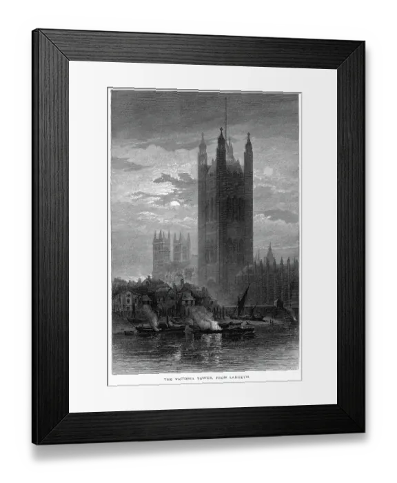 Framed Print : The Victoria Tower from Lambeth Framed Print : The Victoria Tower from Lambeth