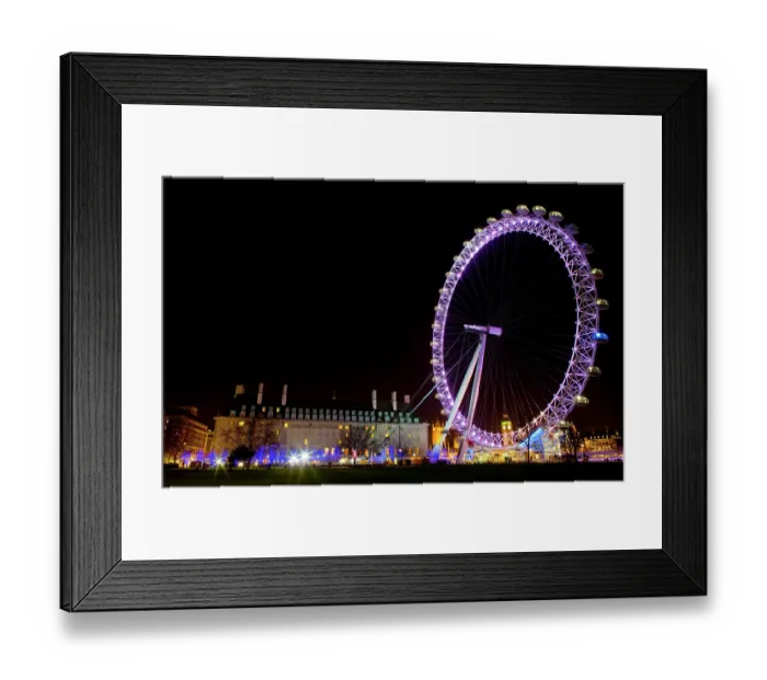 Framed Print : The London Eye, Big Ben and London County Hall Framed Print : The London Eye, Big Ben and London County Hall