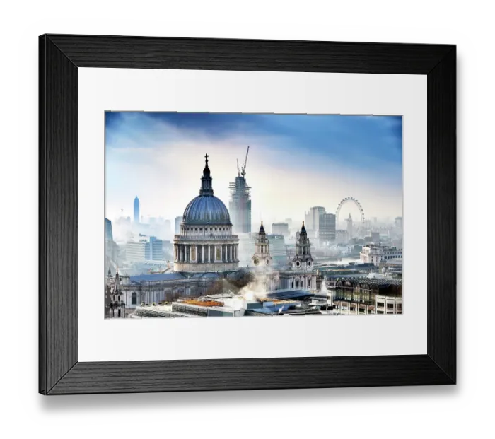 Framed Print : St Paul's Cathedral and London