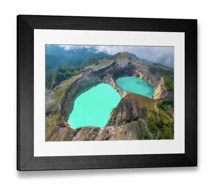 Framed Print : Kelimutu Crater Lakes, Flores, Indonesia Framed Print : Kelimutu Crater Lakes, Flores, Indonesia