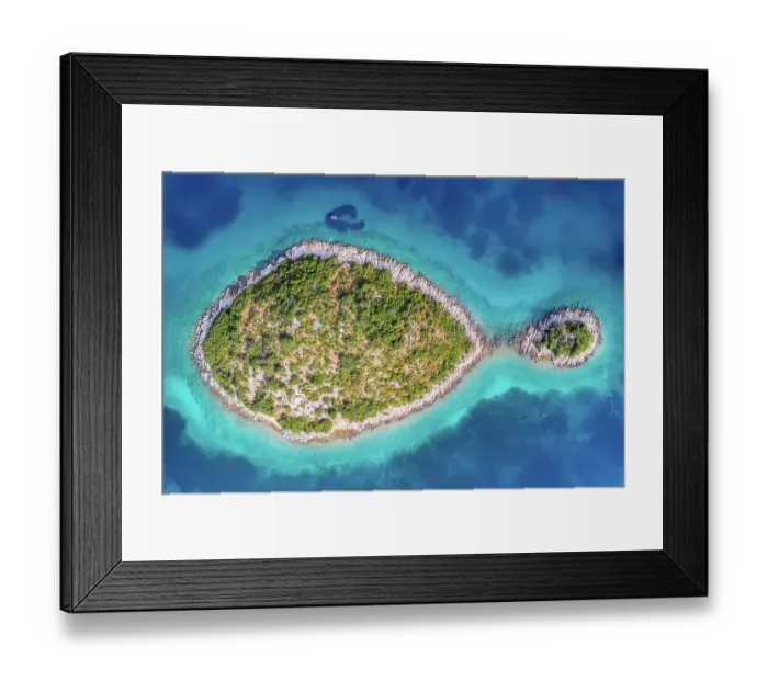 Framed Print : Vela Bisaga island, Croatia