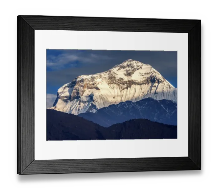 Framed Print : Dawn At Dhaulagiri, Annapurna Circuit, Nepal
