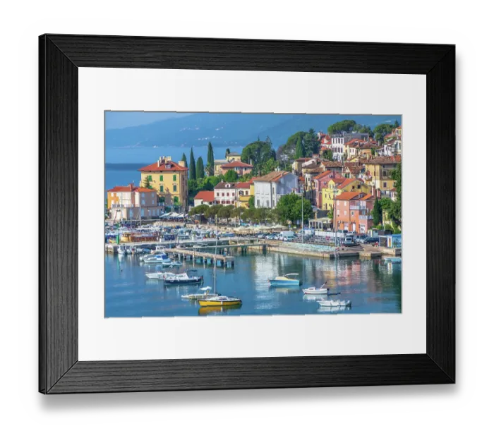 Framed Print : Volosko, Opatija, Kvarner coast, Adriatic sea, Primorje-Gorski Kotar, Croatia Framed Print : Volosko, Opatija, Kvarner coast, Adriatic sea, Primorje-Gorski Kotar, Croatia
