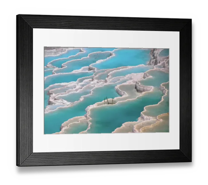 Framed Print : Travertine Terrace Formations, Pamukkale, Denizli Province, Aegean Region, Turkey Framed Print : Travertine Terrace Formations, Pamukkale, Denizli Province, Aegean Region, Turkey