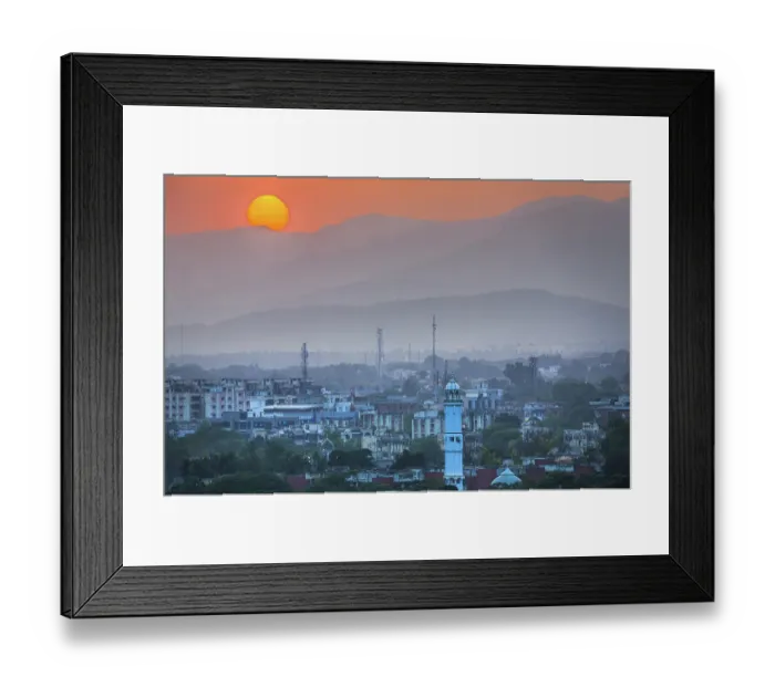 Framed Print : Sunset At Islamabad, Pakistan Framed Print : Sunset At Islamabad, Pakistan