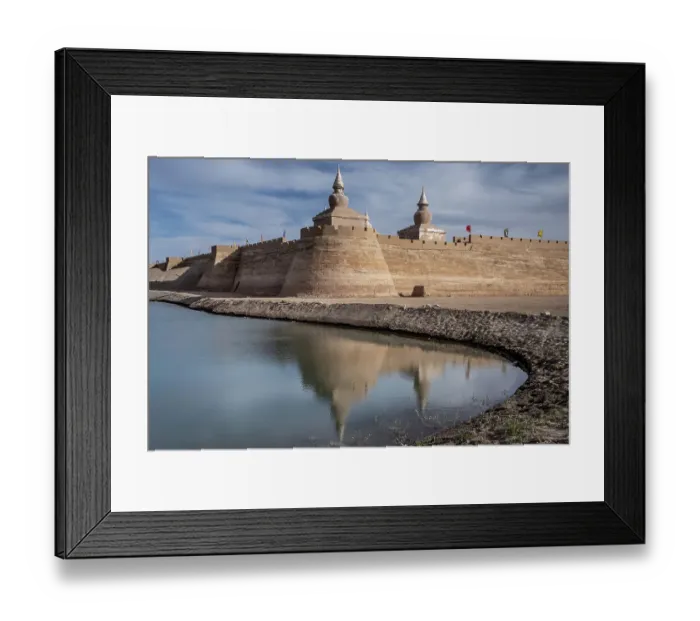 Framed Print : Khara-Khoto (Black City) Ruins, Ejina Banner, Inner Mongolia, China Framed Print : Khara-Khoto (Black City) Ruins, Ejina Banner, Inner Mongolia, China