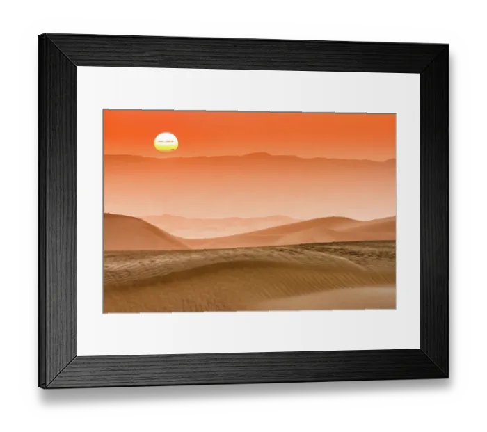Framed Print : Sunrise In Taklamakan Desert, Xinjiang China Framed Print : Sunrise In Taklamakan Desert, Xinjiang China