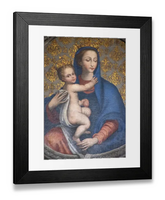 Framed Print : Virgin Mary & Baby Jesus, Salerno Cathedral, Salerno, Campania, Italy Framed Print : Virgin Mary & Baby Jesus, Salerno Cathedral, Salerno, Campania, Italy