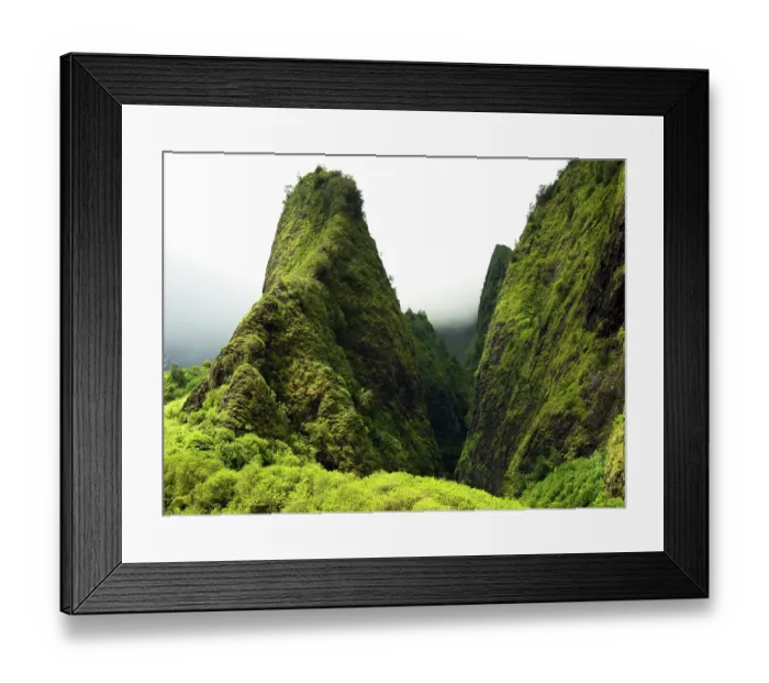 Framed Print : Iao Needle on Iao Valley, Maui Hawaii Framed Print : Iao Needle on Iao Valley, Maui Hawaii