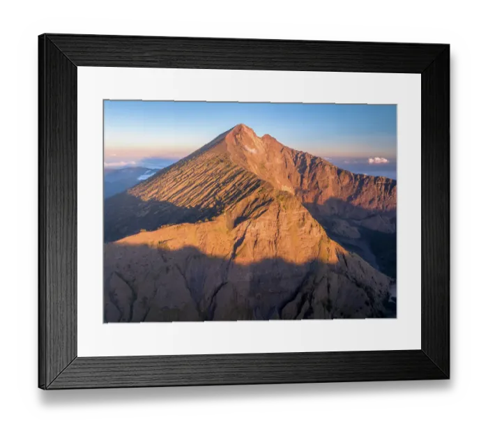 Framed Print : Mount Rinjani at sunrise, East Lombok, Indonesia Framed Print : Mount Rinjani at sunrise, East Lombok, Indonesia