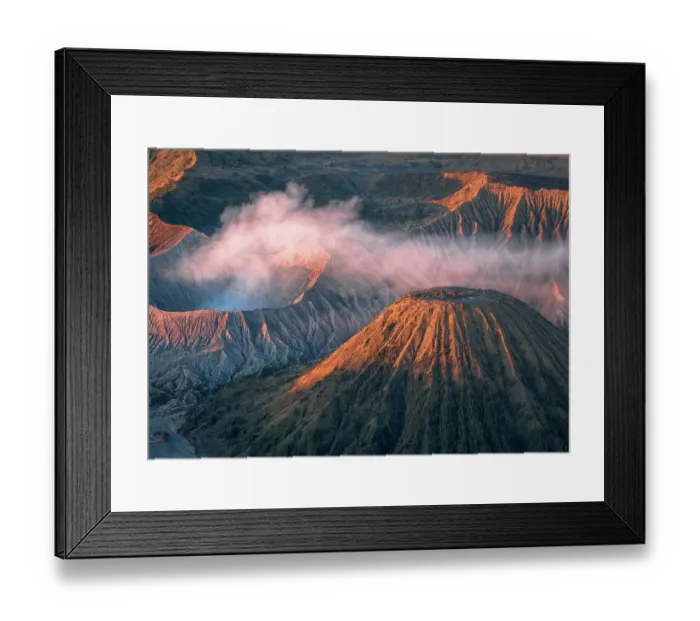 Framed Print : Bromo Vocalno at sunrise, East Java, Indonesia