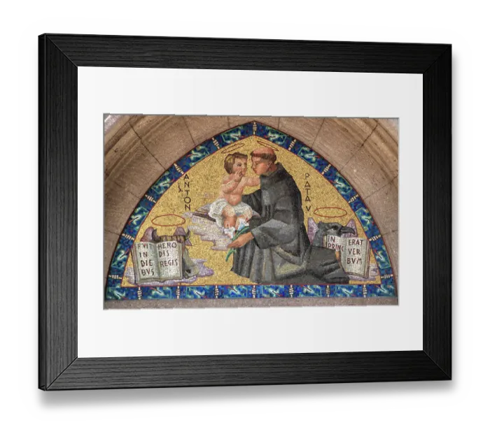 Framed Print : Christian Wall Mosaic, St. Anthony of Padua Church, Beyolu, Istanbul, Turkey Framed Print : Christian Wall Mosaic, St. Anthony of Padua Church, Beyolu, Istanbul, Turkey