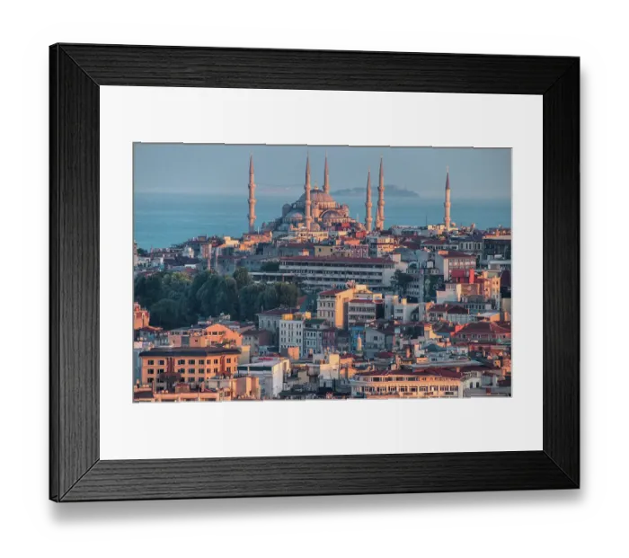 Framed Print : Dusk Light Over Blue Mosque, Sultanahmet, Istanbul, Turkey Framed Print : Dusk Light Over Blue Mosque, Sultanahmet, Istanbul, Turkey