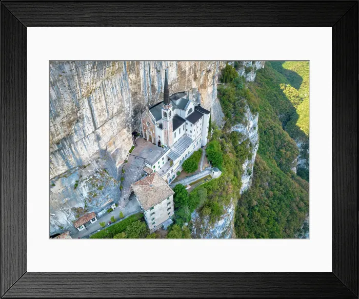 Framed Print : Santuario Madonna della Corona, Verona, Italy Framed Print : Santuario Madonna della Corona, Verona, Italy