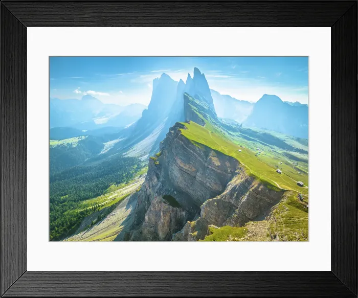 Framed Print : Seceda Ridgeline, Dolomites, South Tyrol, Italy Framed Print : Seceda Ridgeline, Dolomites, South Tyrol, Italy