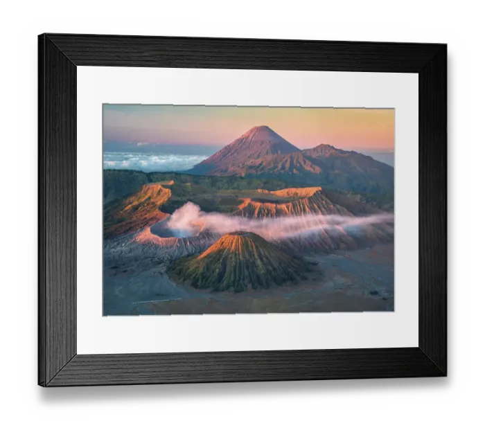 Framed Print : Bromo Vocalno at sunrise, East Java, Indonesia Framed Print : Bromo Vocalno at sunrise, East Java, Indonesia
