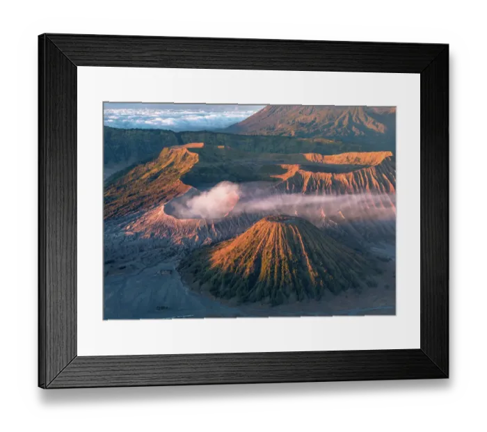 Framed Print : Bromo Vocalno at sunrise, East Java, Indonesia Framed Print : Bromo Vocalno at sunrise, East Java, Indonesia