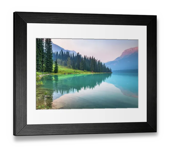 Framed Print : Dusk @ Emerald Lake, Yoho National Park, British Columbia, Canada Framed Print : Dusk @ Emerald Lake, Yoho National Park, British Columbia, Canada