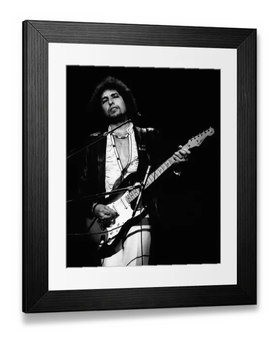 Framed Print : Bob Dylan Live