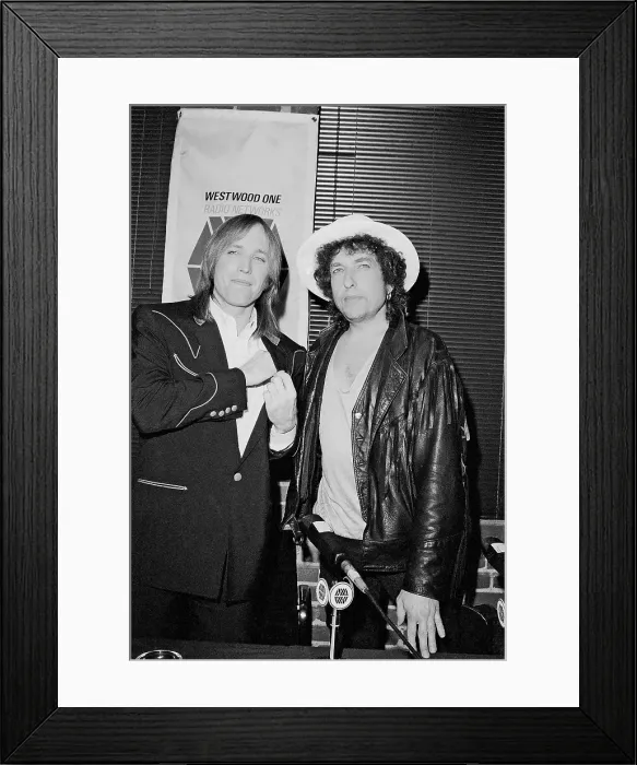 Framed Print : Bob Dylan & Tom Petty Portrait Framed Print : Bob Dylan & Tom Petty Portrait