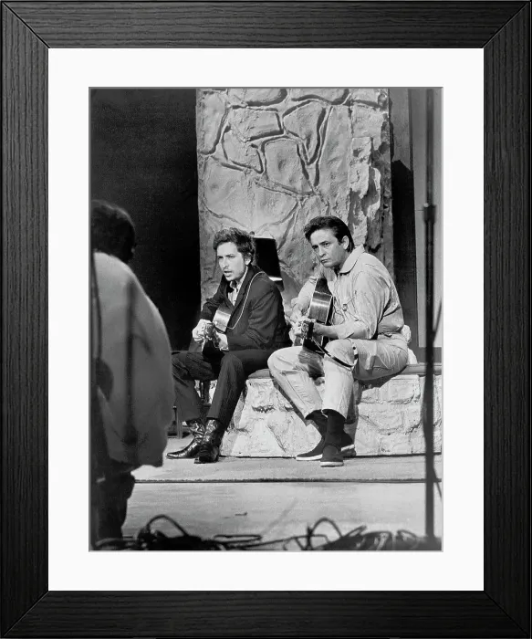 Framed Print : Bob Dylan & Johnny Cash Framed Print : Bob Dylan & Johnny Cash