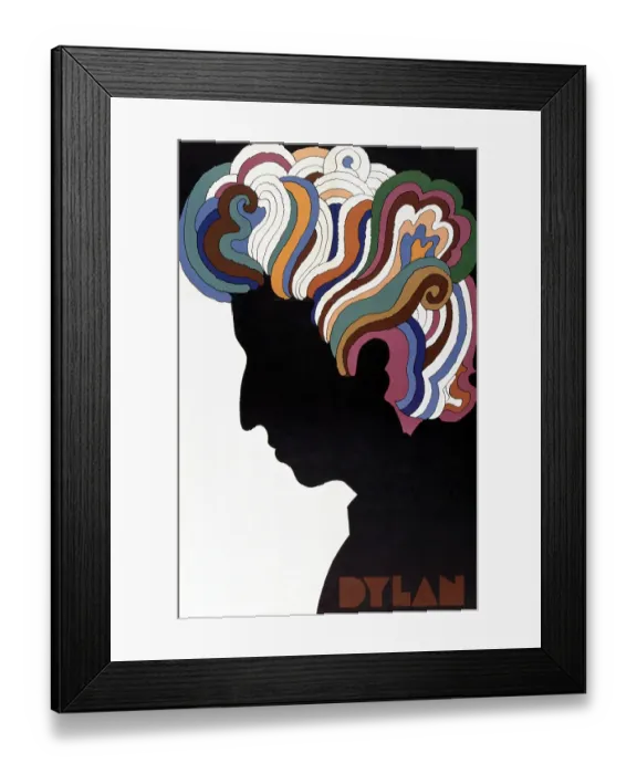 Framed Print : Bob Dylan Poster By Milton Glaser