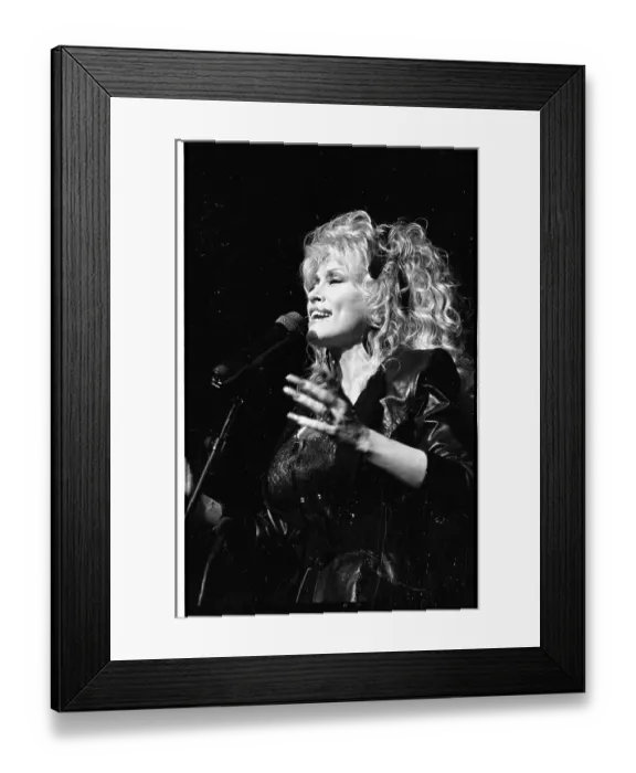 Framed Print : Dolly Parton Performing In LA