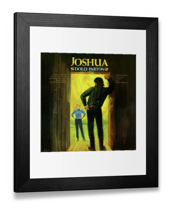 Framed Print : Album Cover For Joshua Dolly Parton Framed Print : Album Cover For Joshua Dolly Parton