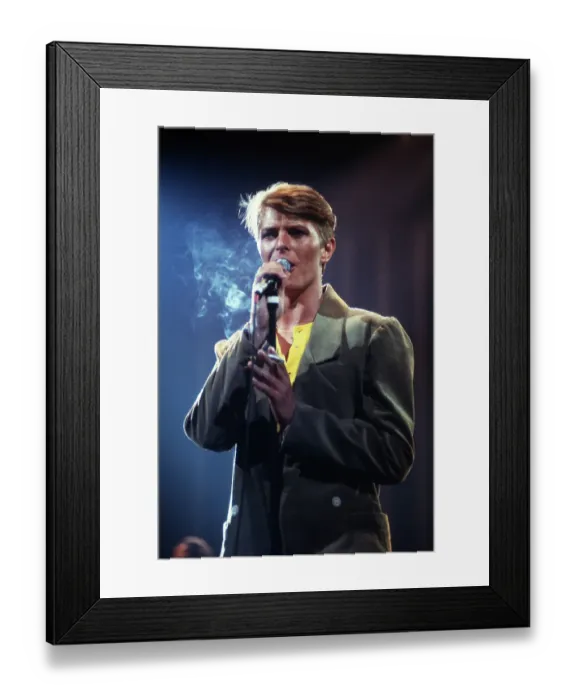 Framed Print : David Bowie Live Framed Print : David Bowie Live