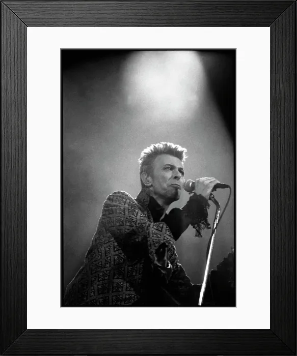 Framed Print : Bowie In Spotlight Framed Print : Bowie In Spotlight