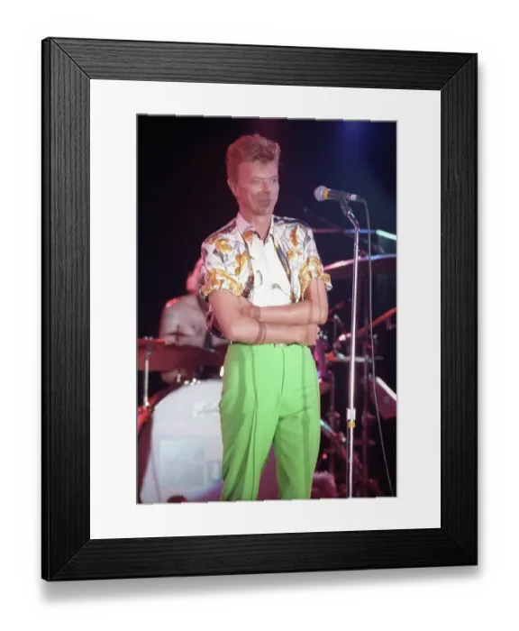 Framed Print : David Bowie Performs In Minnesota Framed Print : David Bowie Performs In Minnesota
