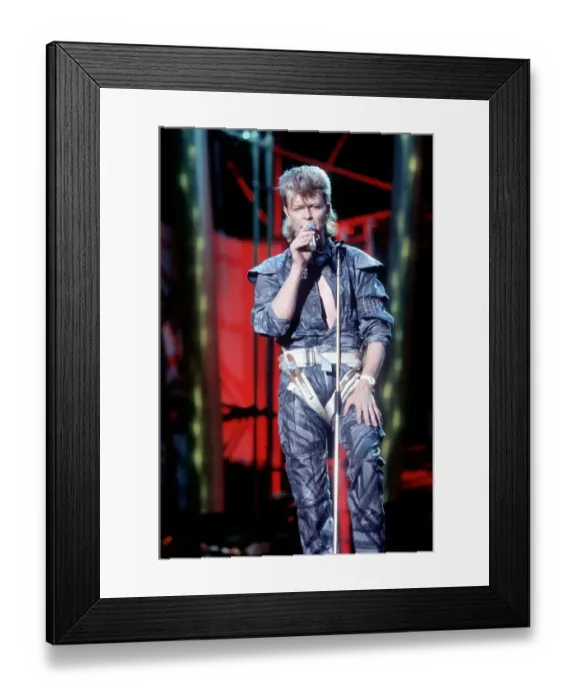 Framed Print : David Bowie Performing Framed Print : David Bowie Performing