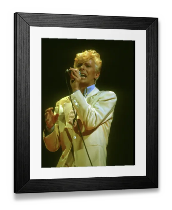 Framed Print : David Bowie Performing Framed Print : David Bowie Performing