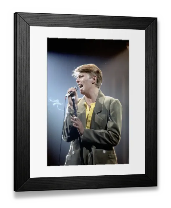 Framed Print : David Bowie Performing Framed Print : David Bowie Performing