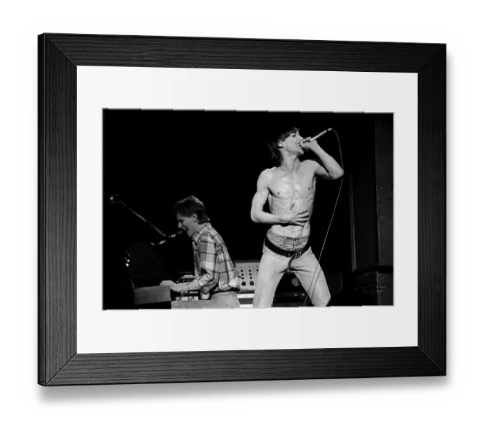 Framed Print : Iggy Pop and David Bowie Perform Live Framed Print : Iggy Pop and David Bowie Perform Live