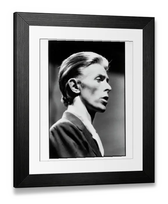 Framed Print : David Bowie Profile Framed Print : David Bowie Profile